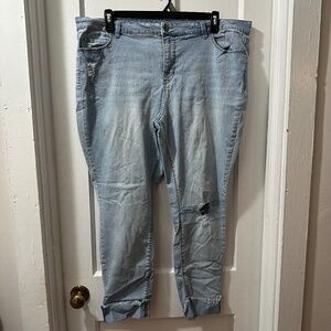 True Craft Mid-RIse Skinny Ankle Jean‎ in 22
